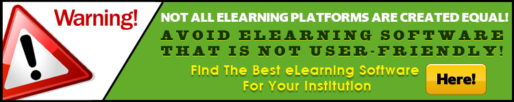 Don't Waste Your Time--Find The eLearning Solution That's Right For You! eLearning Platform Warning Image